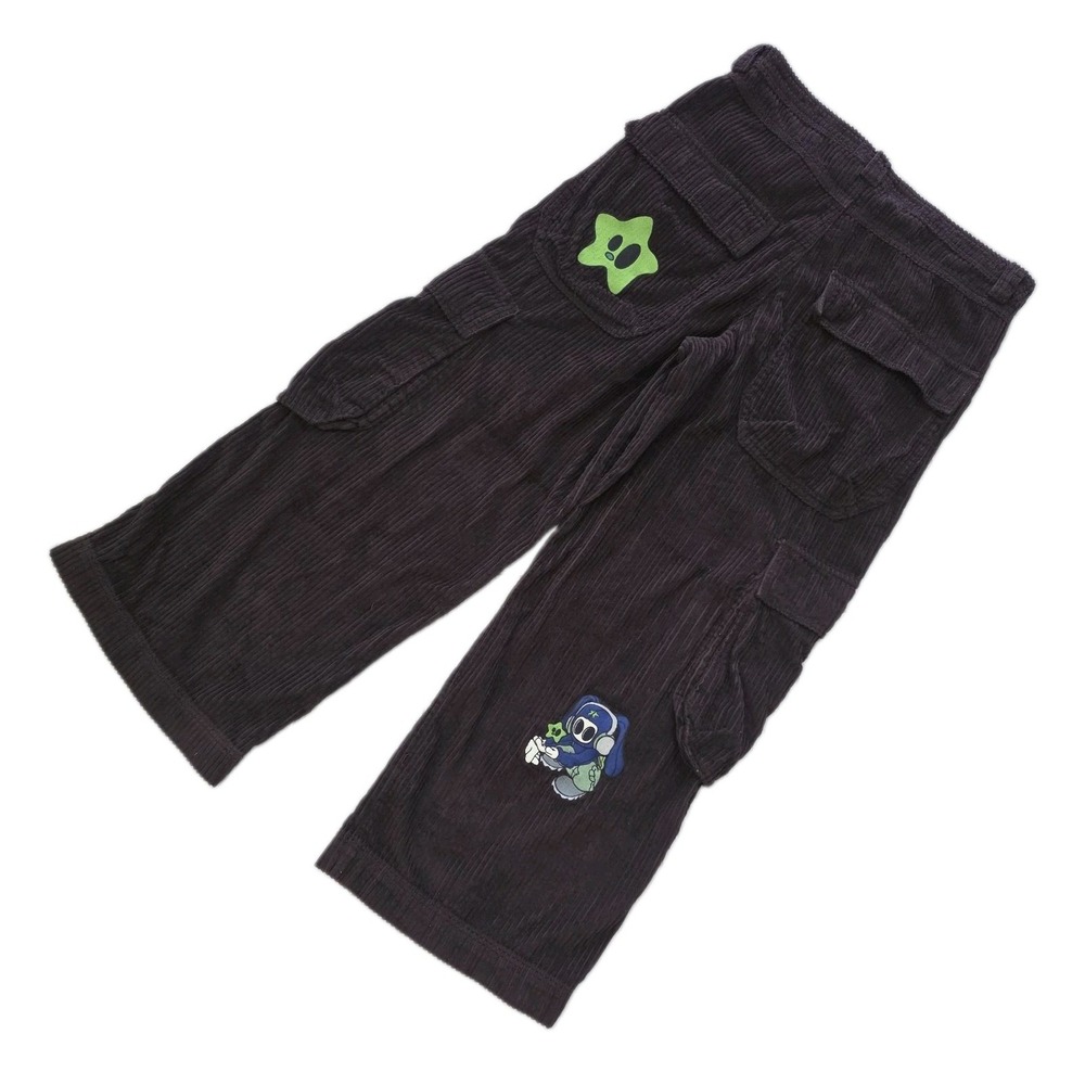 A.LAB Mega Rave Java Brown Sz 36 Corduroy Cargo Pants Baggy Y2K Skate 90s Cyber
